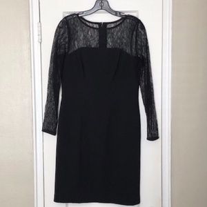 Shoshanna Black Lace Cocktail Dress